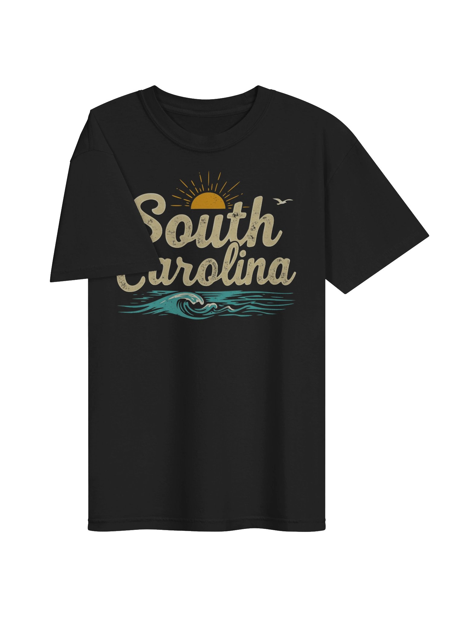 South Carolina Beach Wave T-Shirt | Vintage Coastal State Pride Tee product image (3)