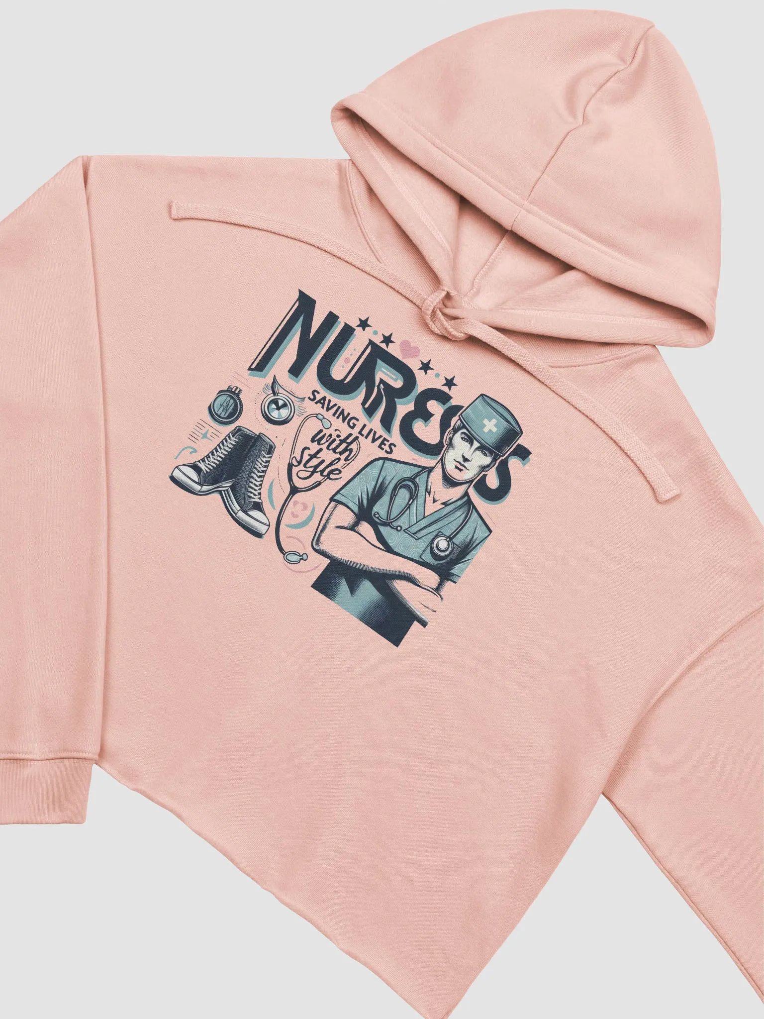 Nurse's Essential Scrubs Cropped Hoodie product image (3)