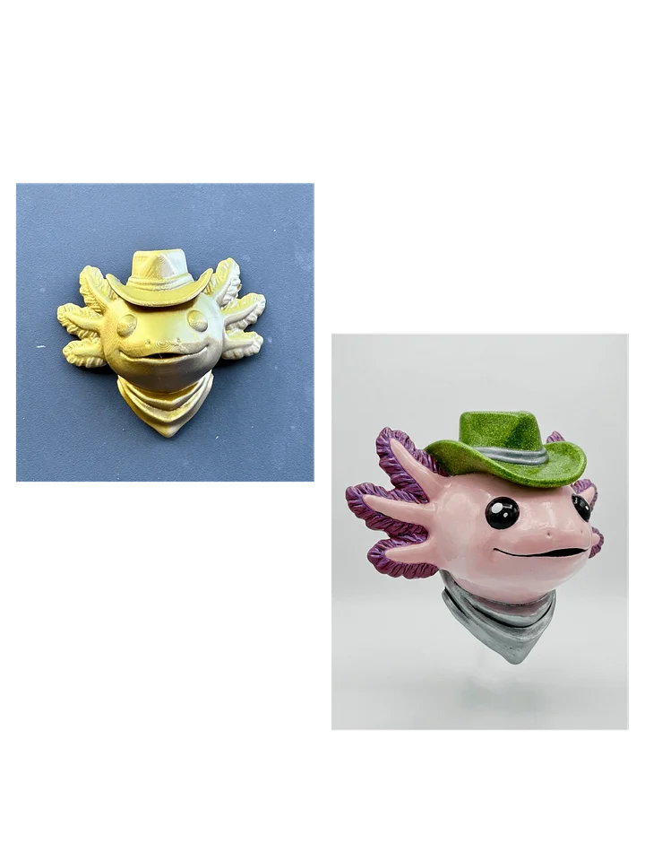 Axolotl Party Bundle: Wall Mount + Magnet (Gold & Silver) product image (1)