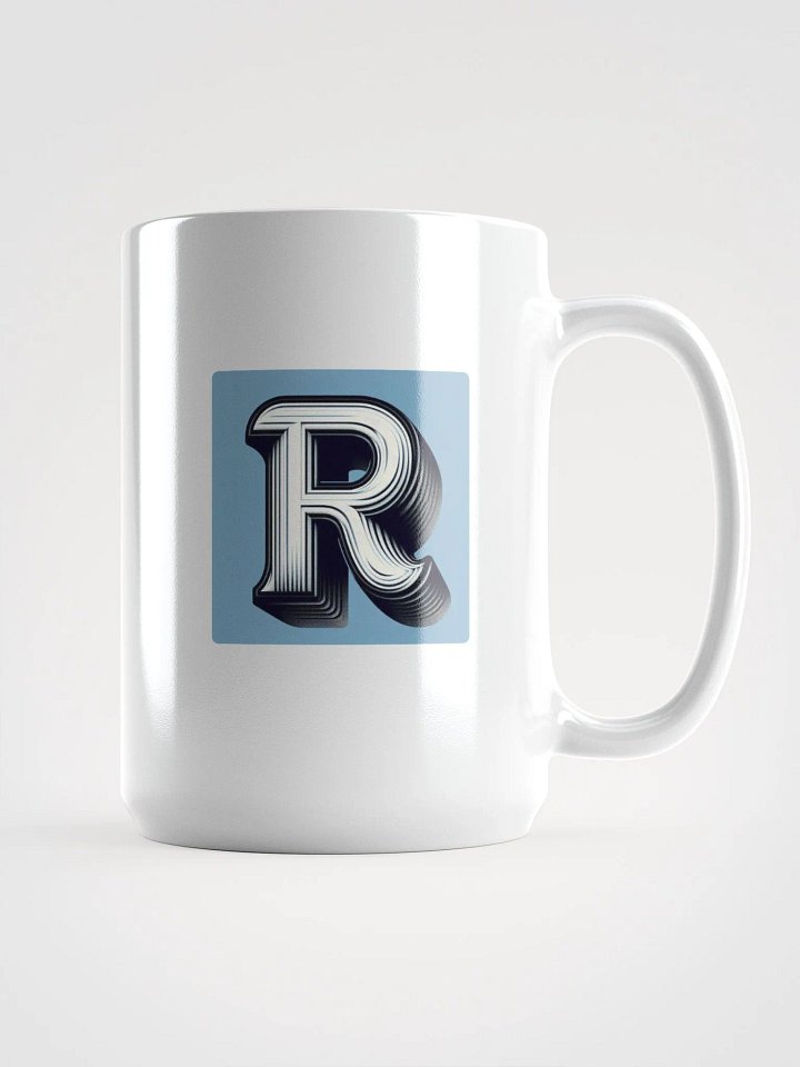 Redefine Your Mornings with 3D 'R' Mug | AI Design initial R product image (1)
