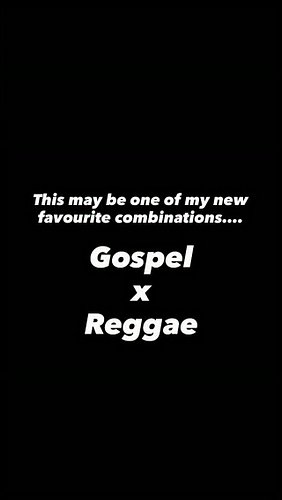 Before hearing this track a few days ago, Gospel & Reggae were two genres I never thought of combining together… How good!?!
...