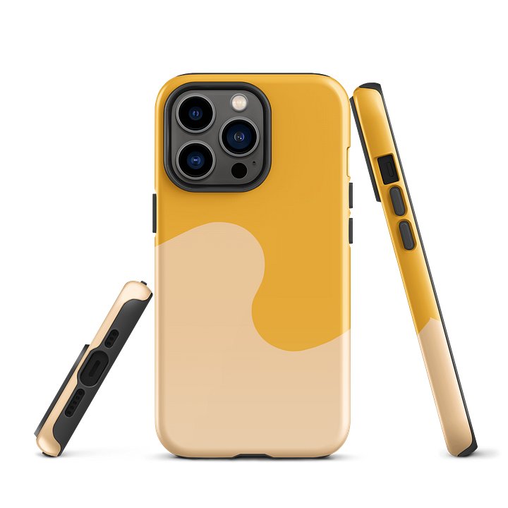 Orange Honey Cream Minimal Wave iPhone Case product image (2)