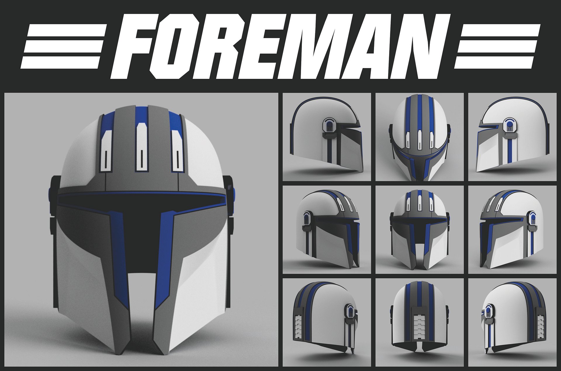 3D Printed Mandalorian Helmets product image (2)