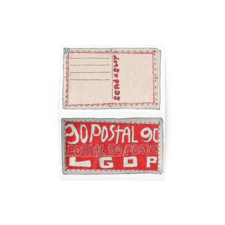Go Postal Red 2 greeting card product image (2)