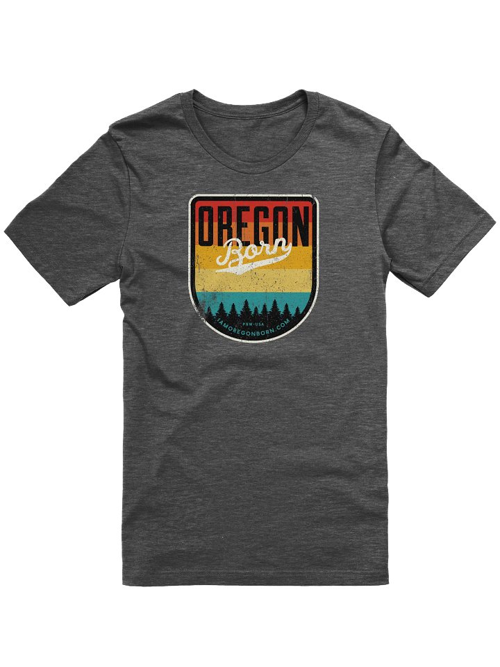 Oregon Born Vintage Shield T-Shirt product image (1)