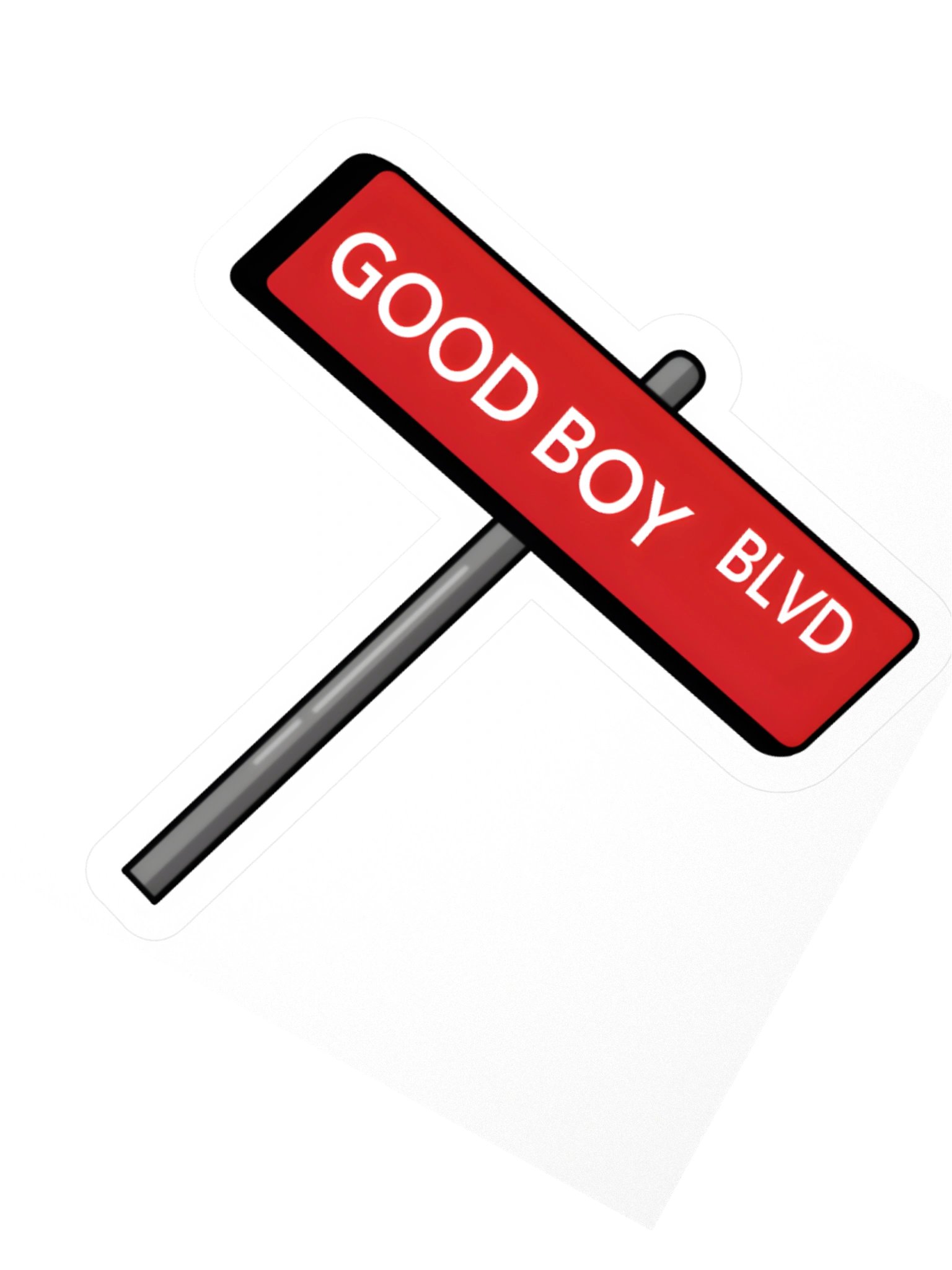 Good Boy Blvd. Street Sign Sticker product image (3)