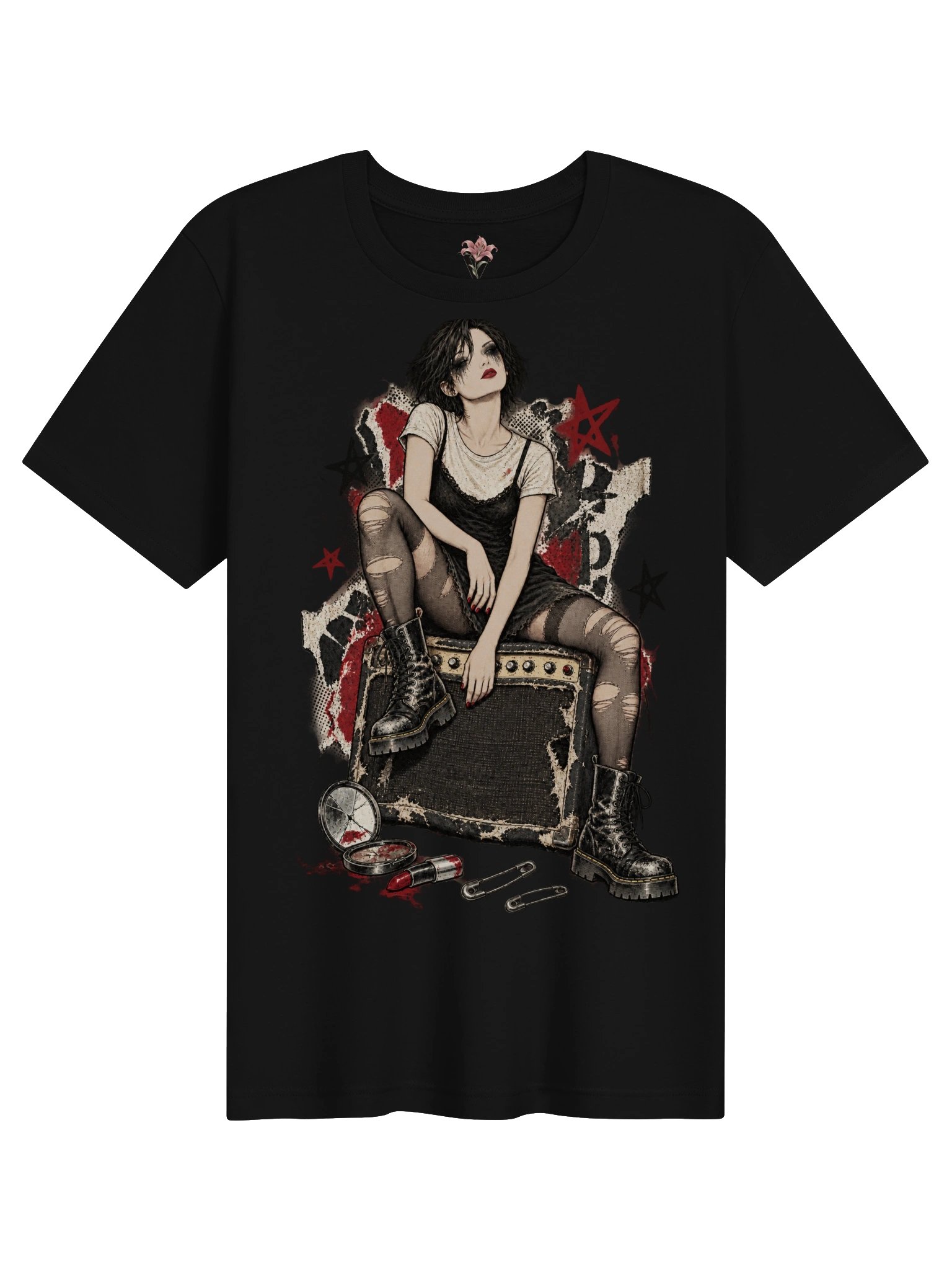 Smudged & Unbothered – 90s Alt-Rock Tee product image (1)