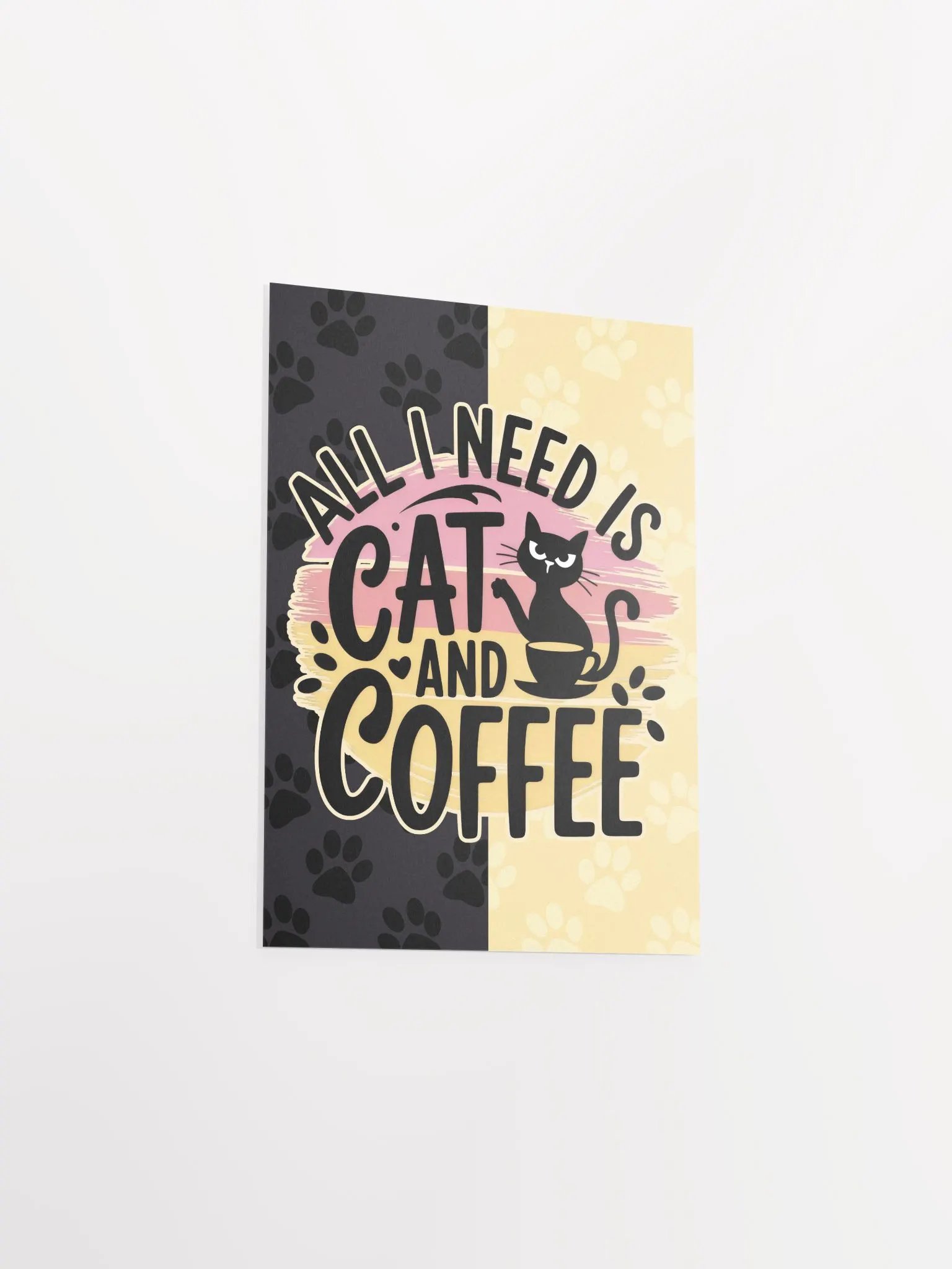 Cat & Coffee Vibes Poster product image (2)