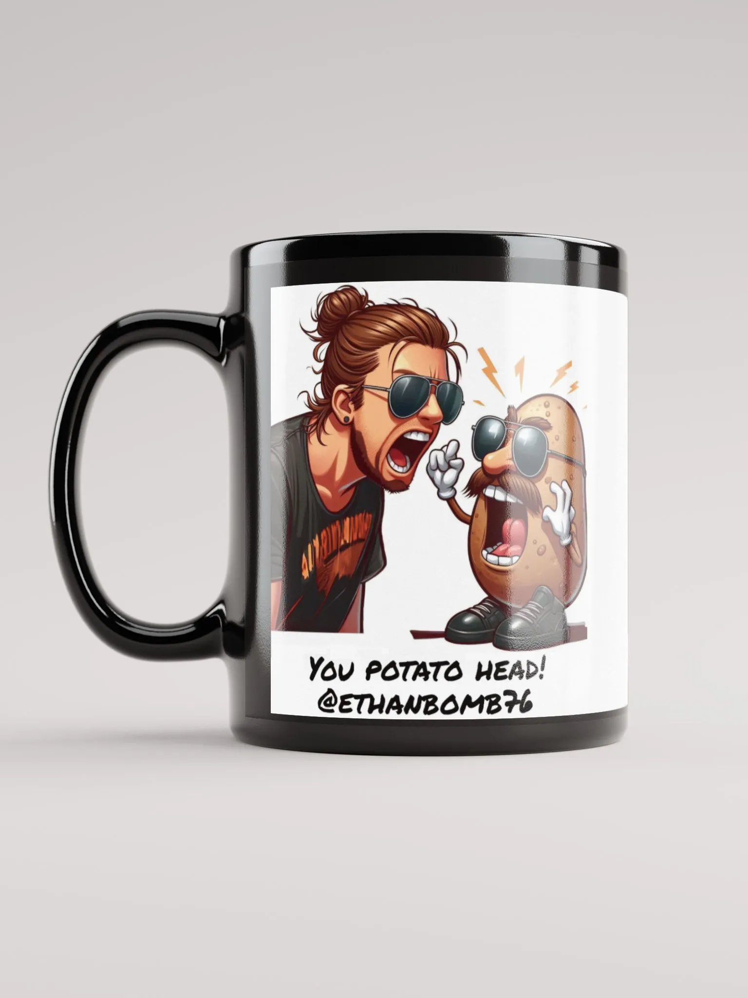 ETHANBOMB - POTATO MUG (BLACK) product image (11)