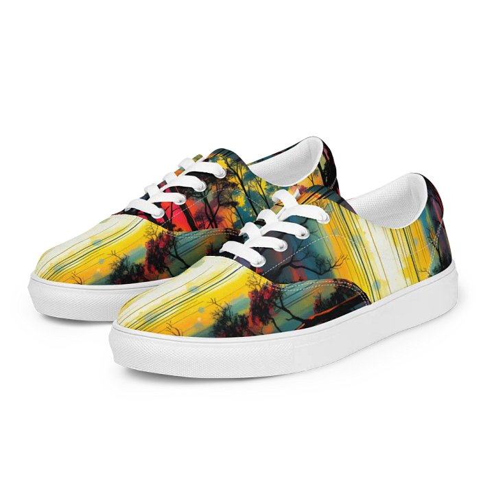 women's sizing, Enchanted Forest Lace-Up Canvas Shoes product image (2)