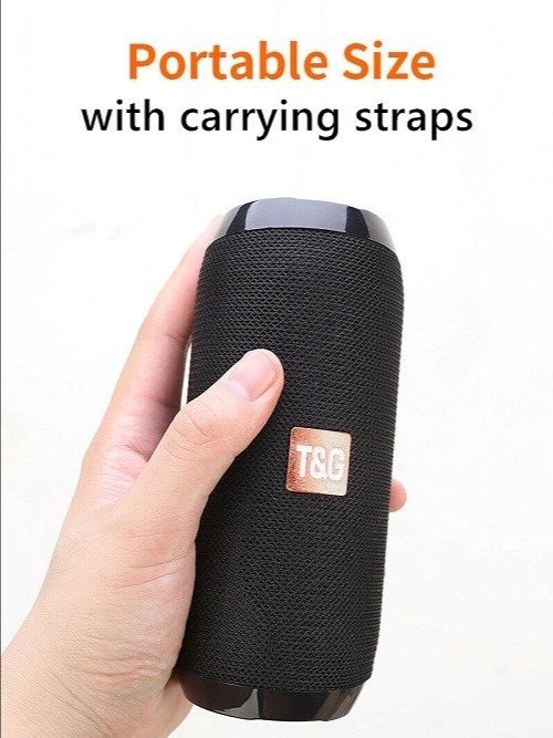 TG117 Portable Wireless Bluetooth Waterproof Speaker - USB/TF/FM Radio (Blue/Orange) product image (8)
