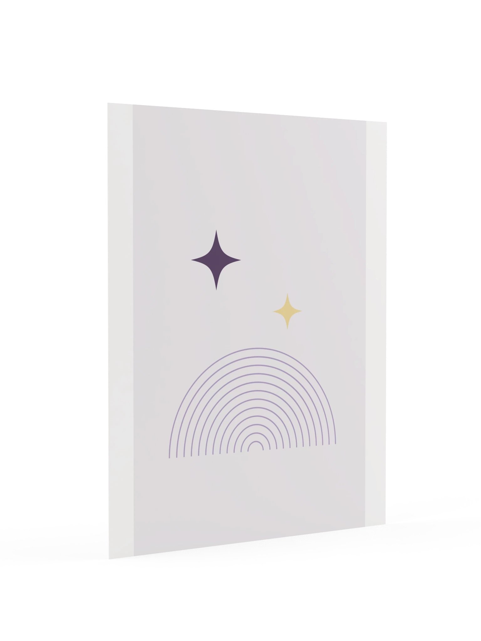 Purple Night Sky Star Print | Lavender Bathroom Wall Art product image (4)