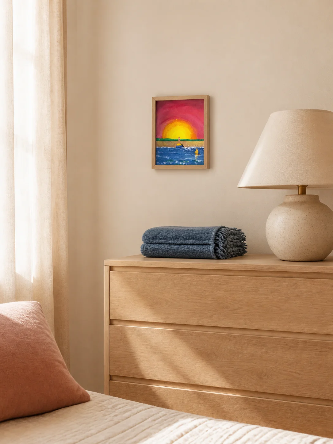 Sunset Beacon — One-of-a-Kind Original Painting product image (4)