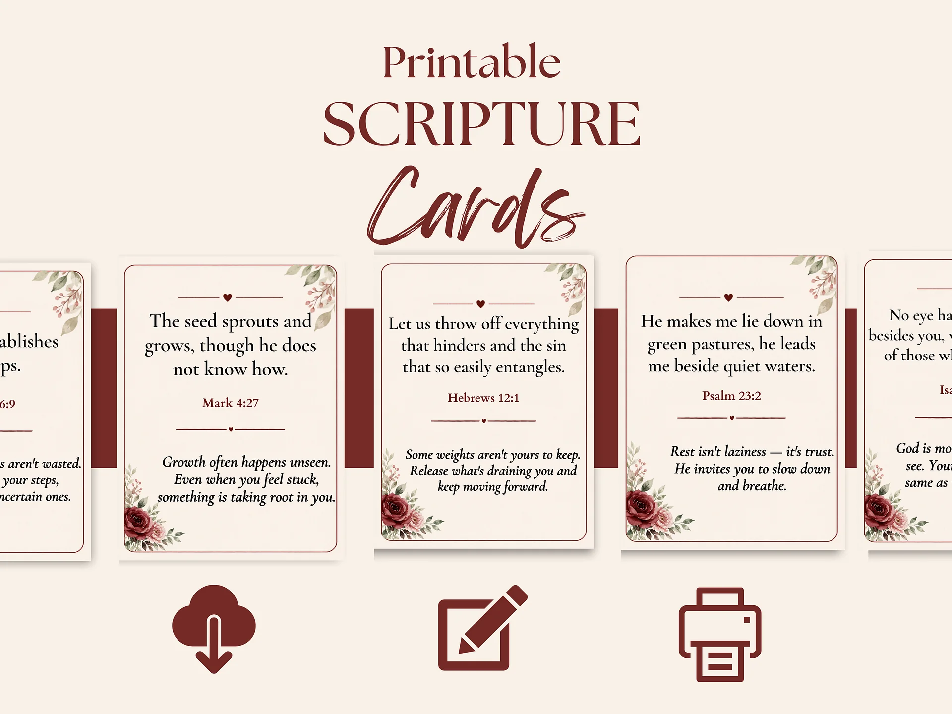 Whisper With God : 30 scriptures cards product image (7)