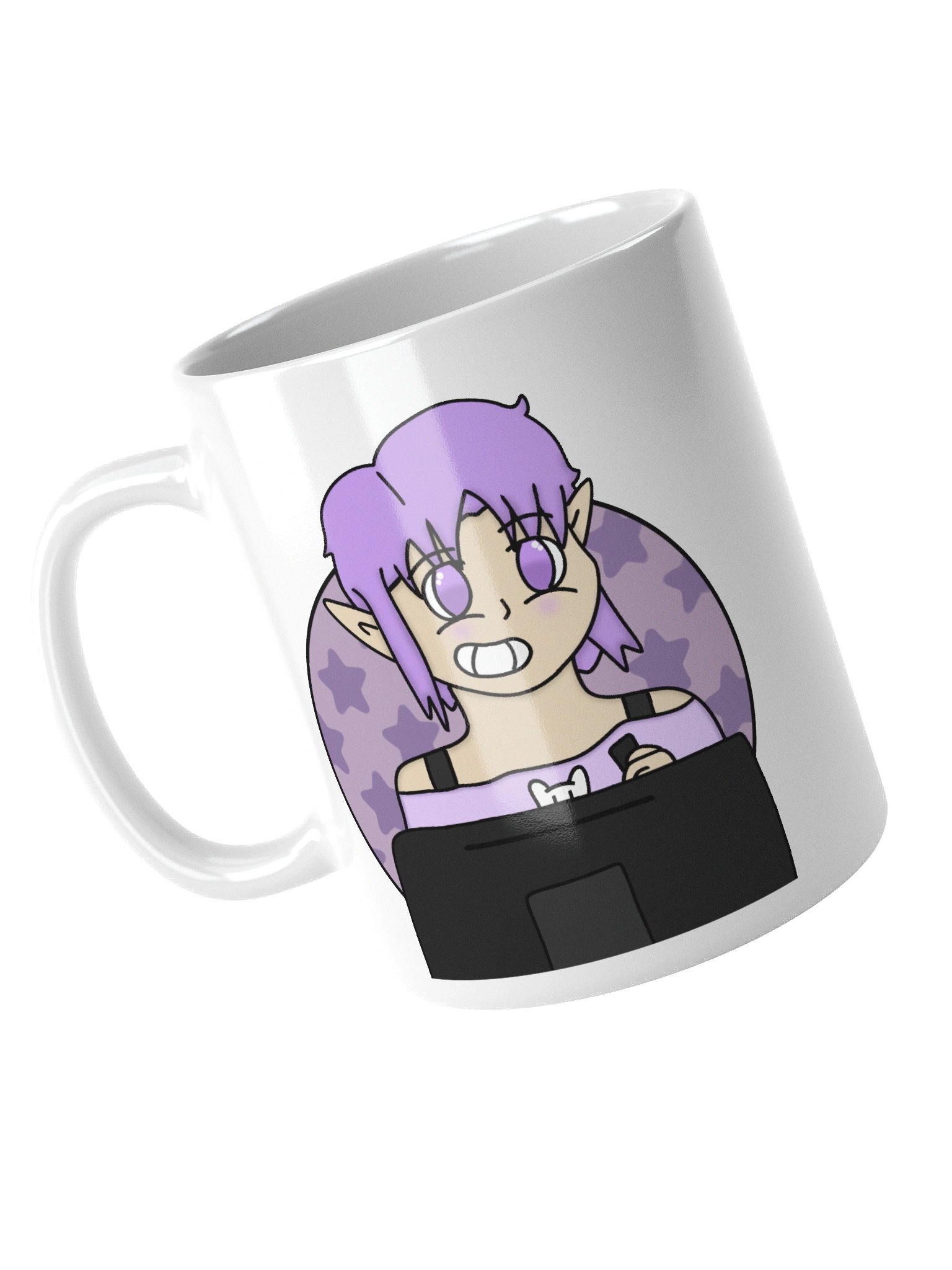 loki drawing white mug product image (3)