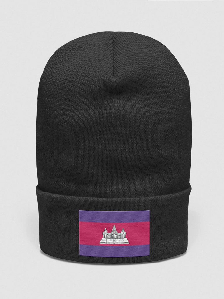 Cambodia Flag Beanie Hat product image (1)