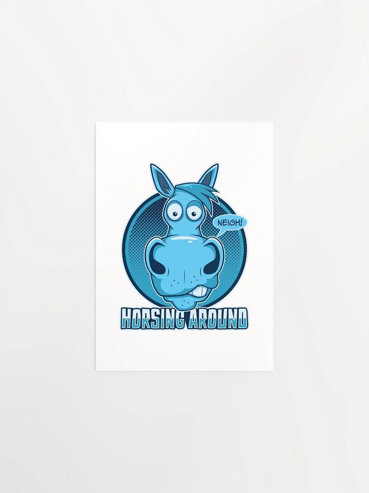 Funny Retro Horse Lover Poster – Horsing Around Print product image (8)