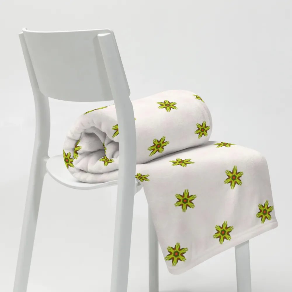 Star Flower Seamless Patterned Throw Blanket product image (9)