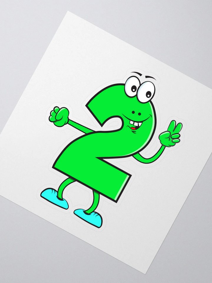 NUMBER 2 THUMBS-UP STICKER product image (5)