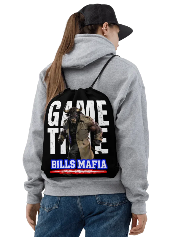 Game Time Collection | Buffalo | Drawstring Backpack product image (1)