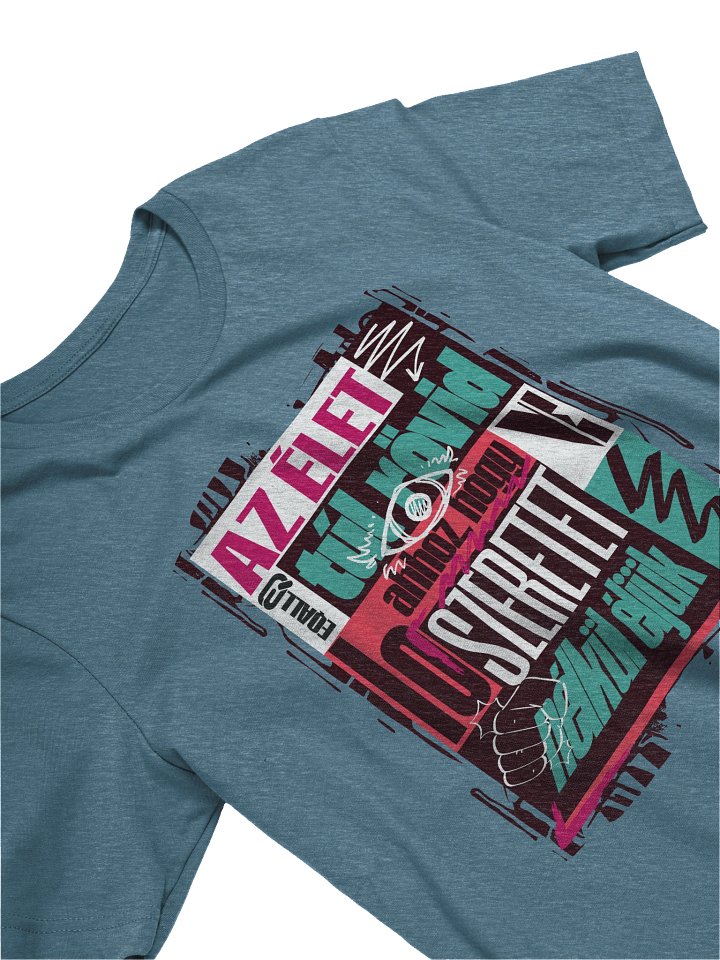 Szeretet? Az élet túl rövid... Bella + Canvas Unisex R3CVR.i Póló_EQALL® Originals_Zöld / Cikl. / Piros product image (1)