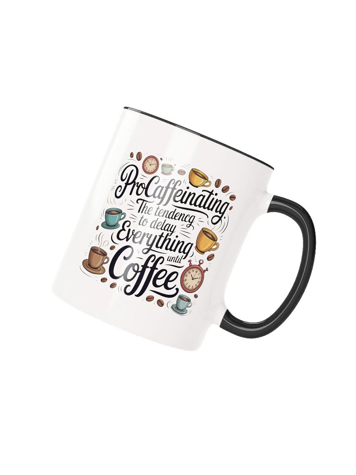 Procaffeinating Funny Coffee Mug - with Color Inside product image (2)