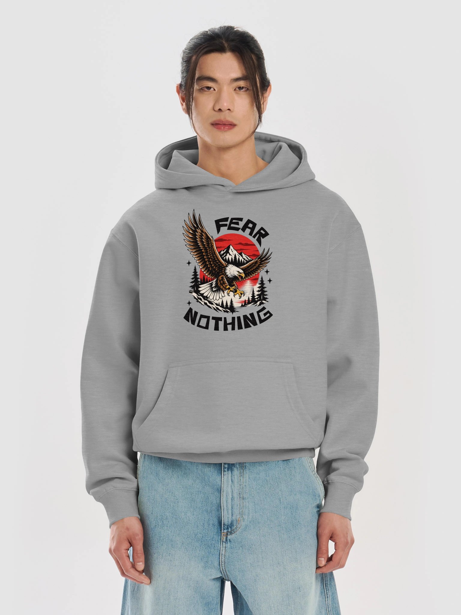 Fear Nothing - Graphic Cotton Heritage M2635 Box Hoodie product image (5)