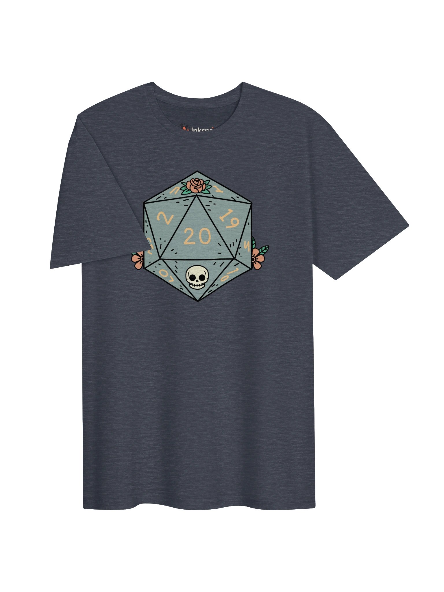 Floral Skull Nat 20 Dice Tee product image (18)