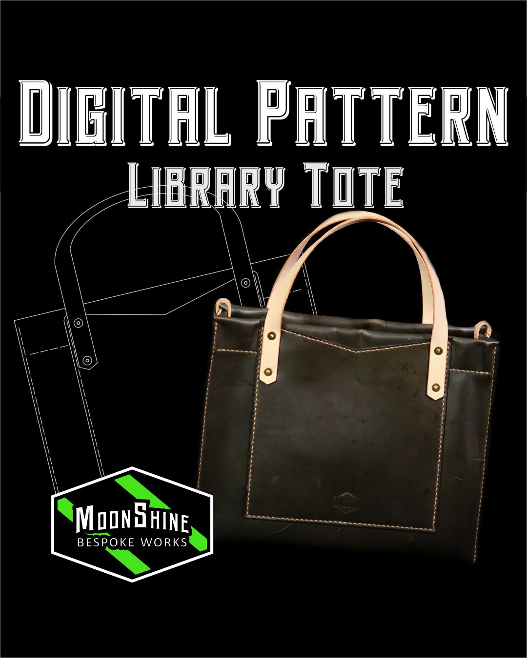 Medium Library Tote PDF Pattern product image (1)