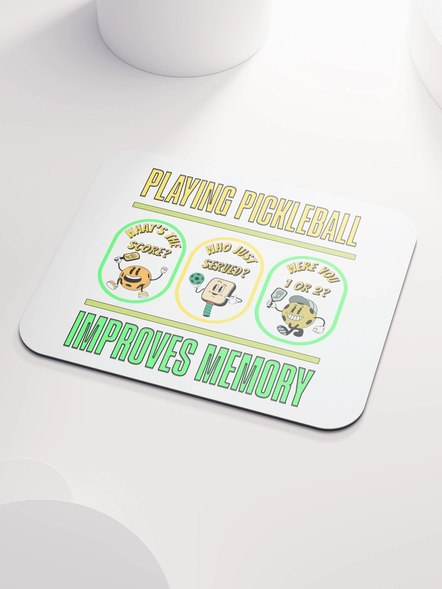 Playing Pickleball Improves Memory Booster Mouse Pad product image (3)
