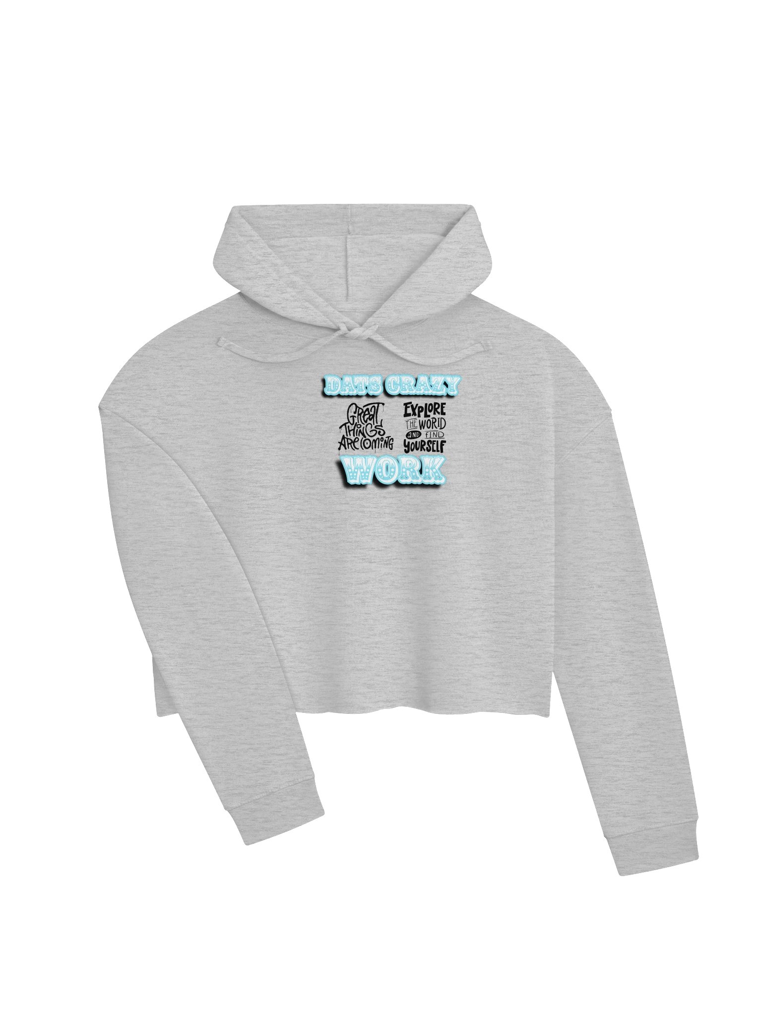 Crazy Work Women’s Cropped Hoodie product image (3)