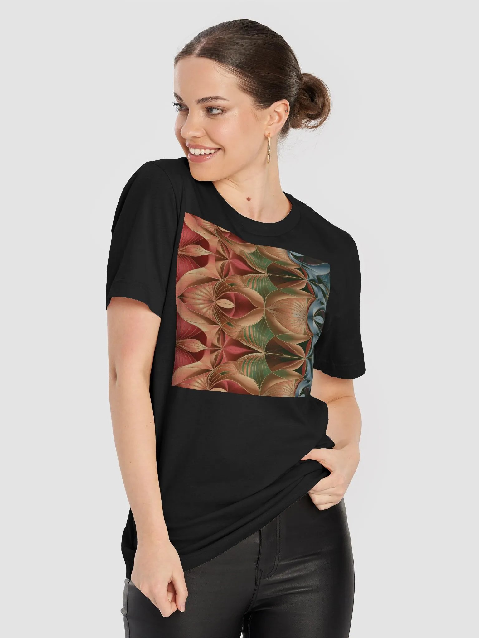 Graphic Grove Unisex T-Shirt with Gradient Wave Design product image (1)