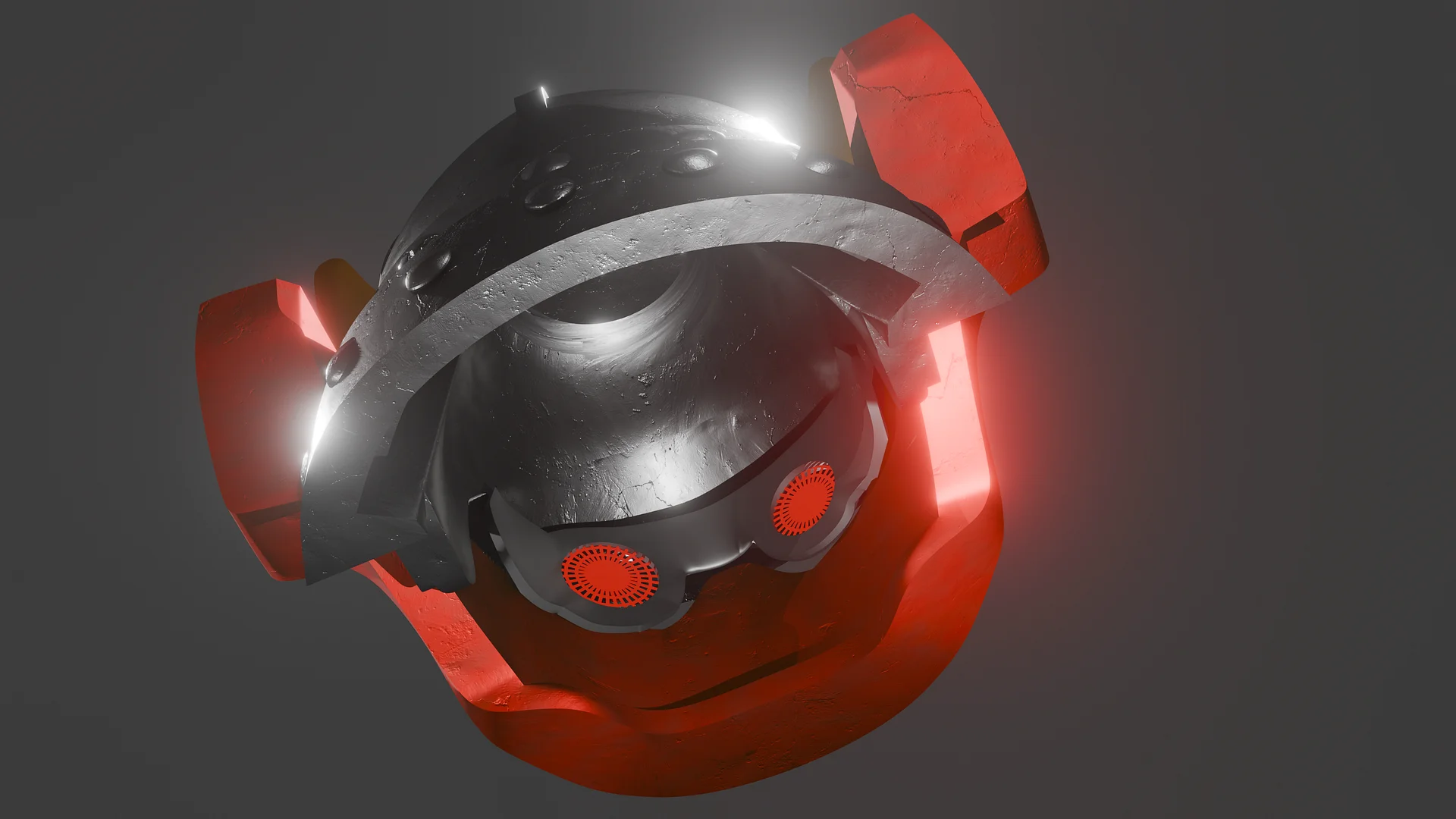 Ninjago Samurai X Helmet - 3D printable model files product image (8)