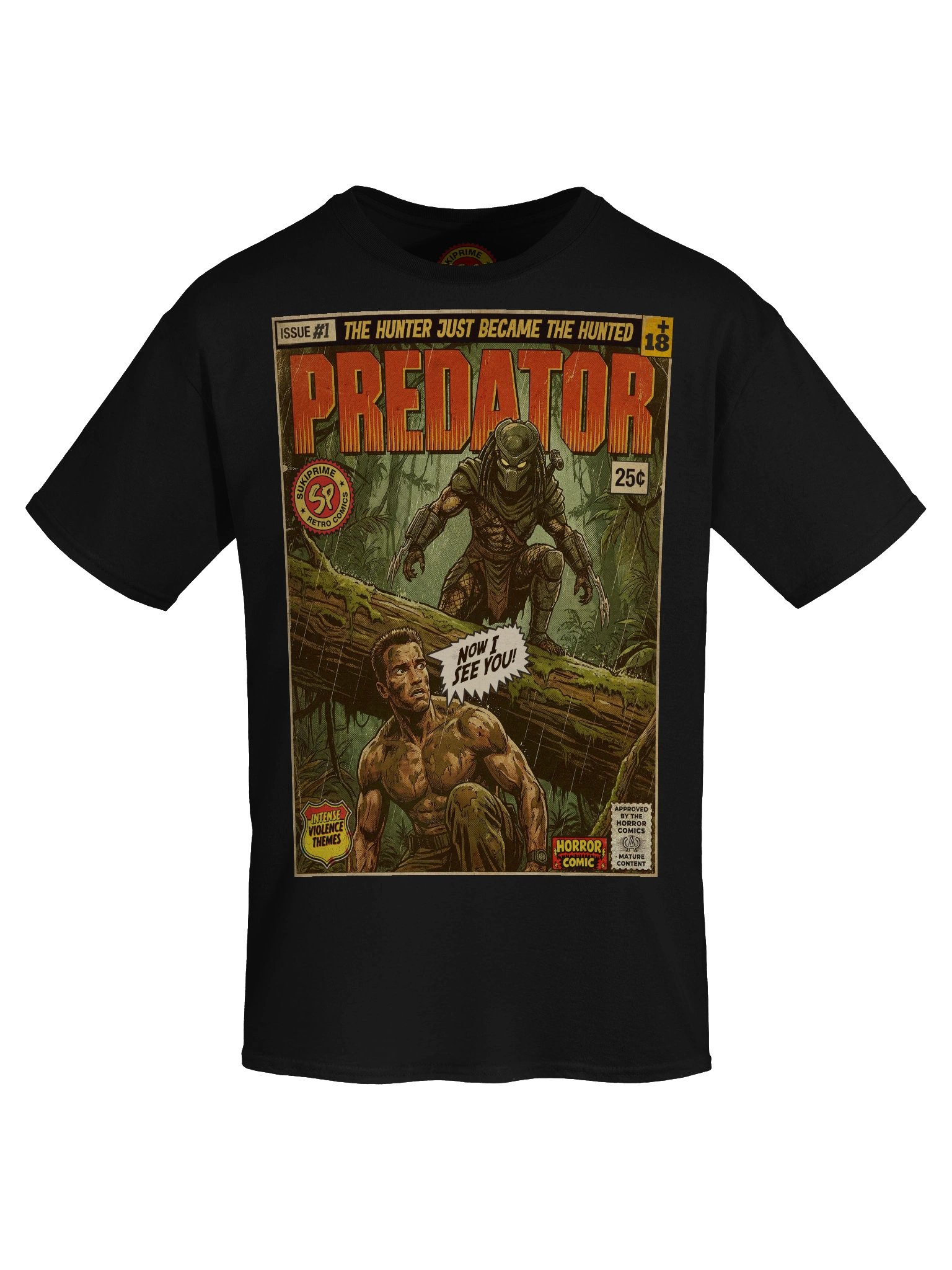 Predator Movie Comic Art T-Shirt product image (5)