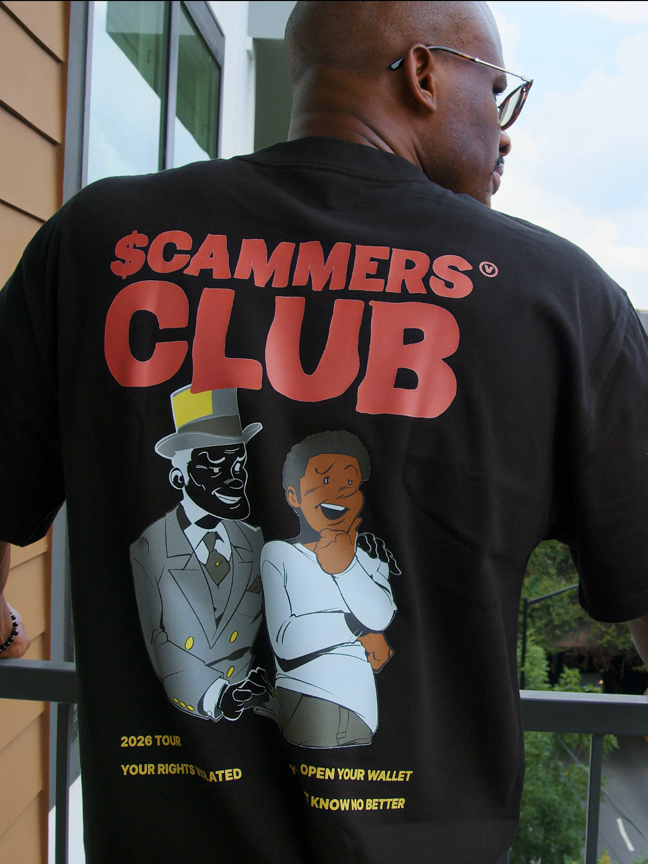 The Scammers Club "Wishful Thinking" Limited Tee (in the Dark) product image (1)