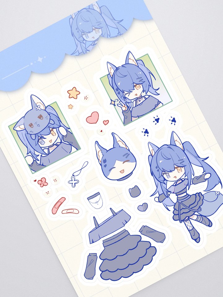 Fox Puppy Sticker Sheet product image (1)