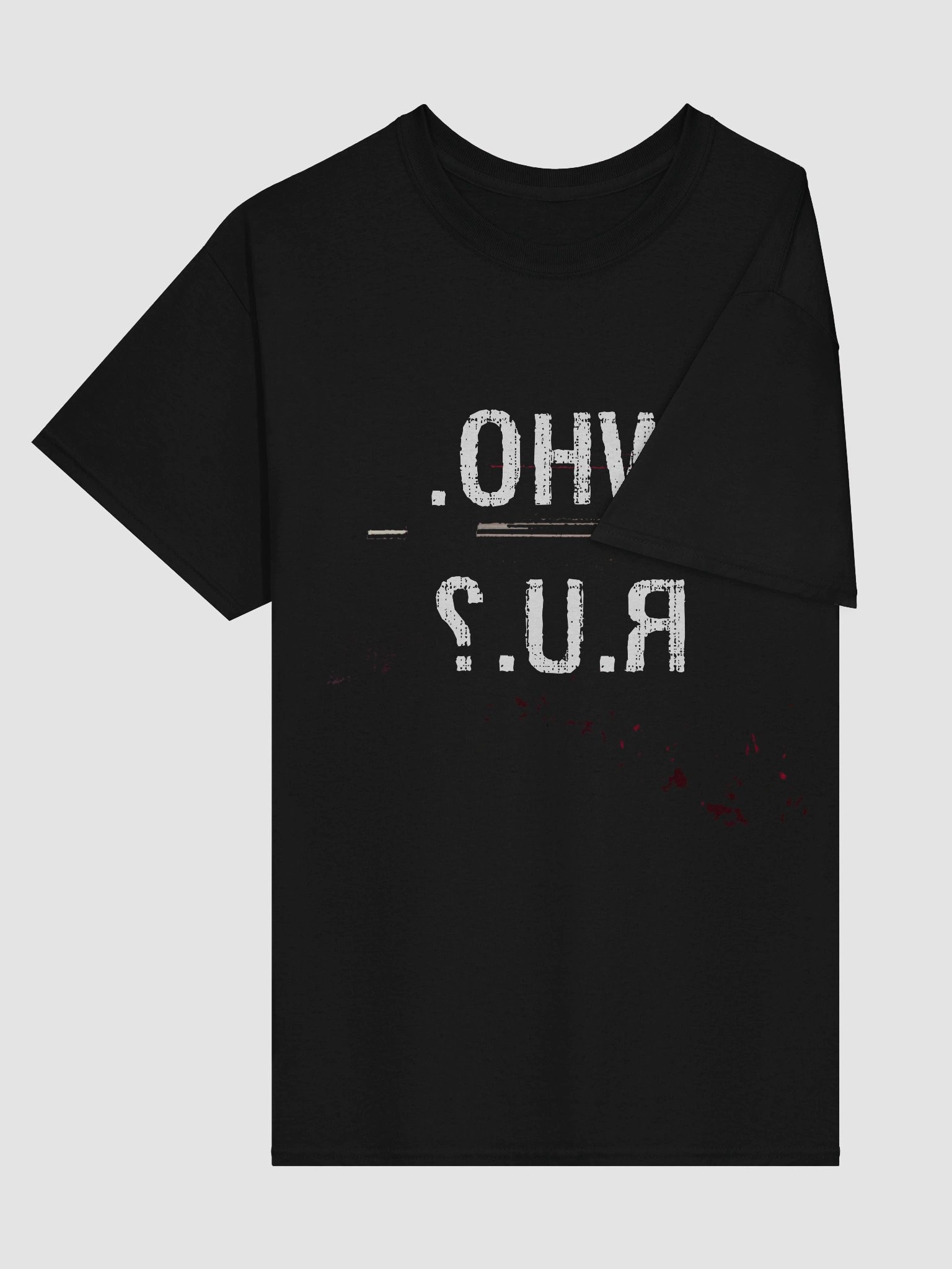 Who r u? | Release Artwork T-shirt (black) product image (3)