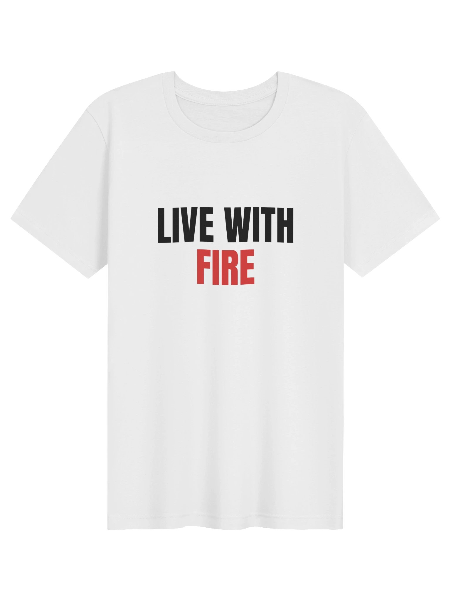 Live With Fire T-Shirt, White product image (1)