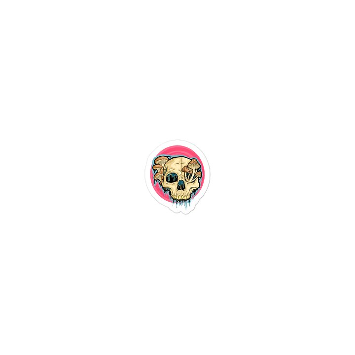 Drippy Mushroom Skull III Sticker product image (2)
