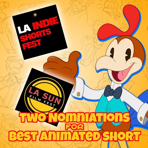 We've been nominated for Best Animated Short in both the LA Indie Shorts AND the LA Sun Film Fests! Thank you to @filmfreeway...