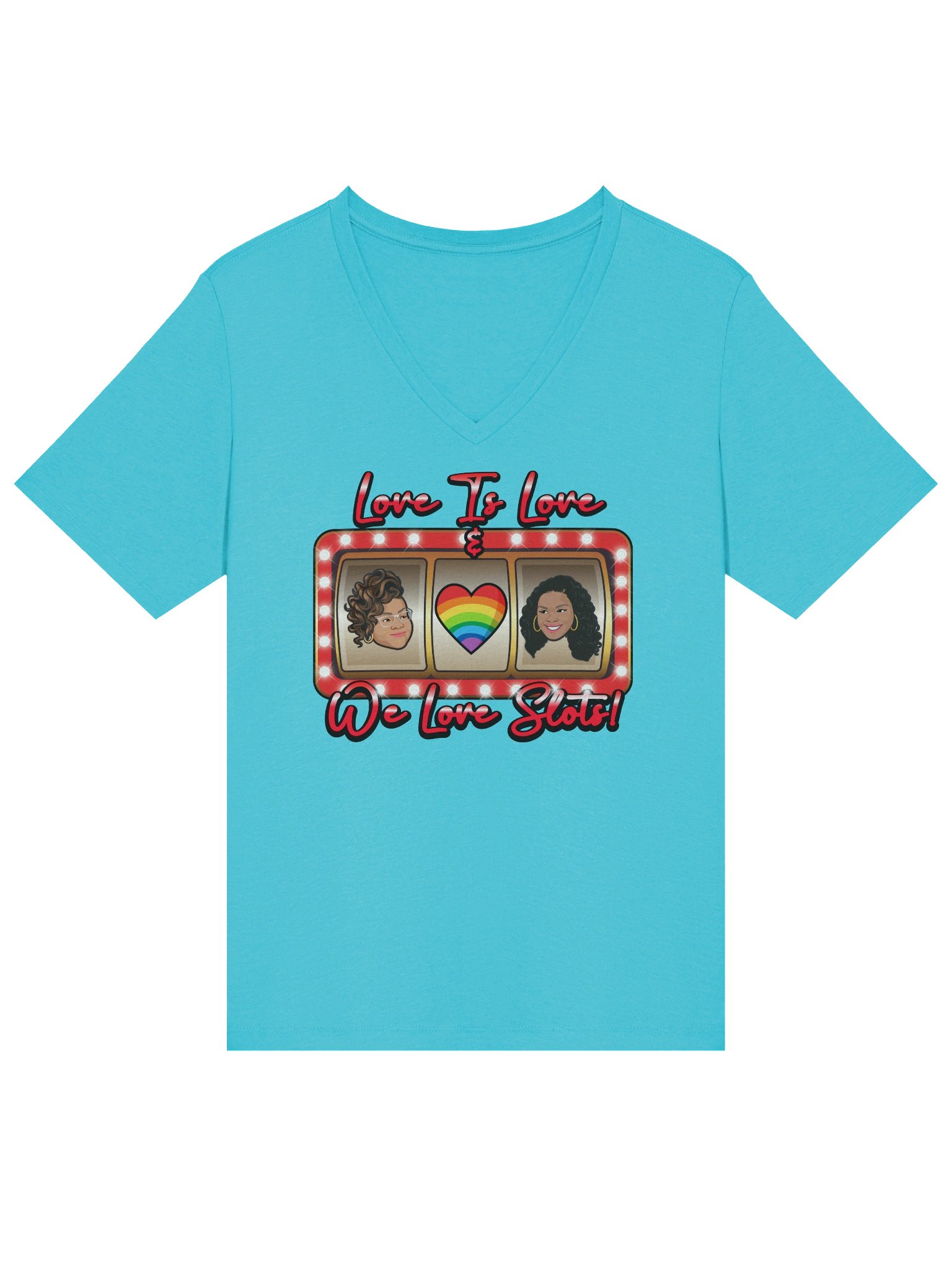 Love & Slots! Women's V-Neck product image (3)