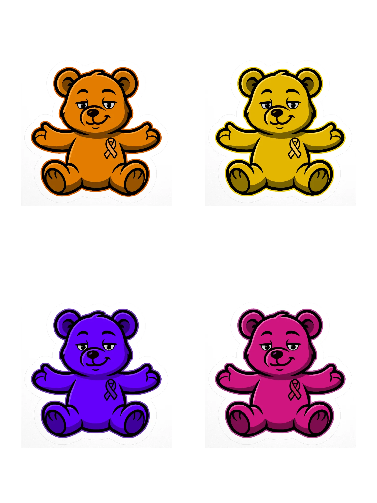 Warm Spectrum Bear of Sharing Sticker Bundle product image (1)