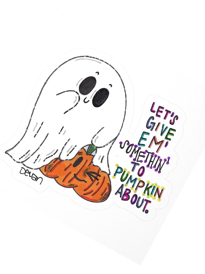 Ghost: Let's Give Em' Pumpkin Sticker product image (2)