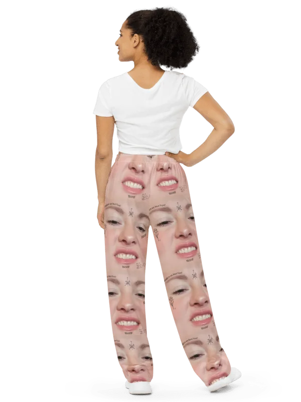 Ruble's Inked Neat Pantaloons | NEAT Merch Wide Leg Pants product image (2)