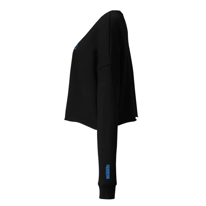 Hiragana! Nezuyaki Fleece Crop Top (Blue) product image (2)