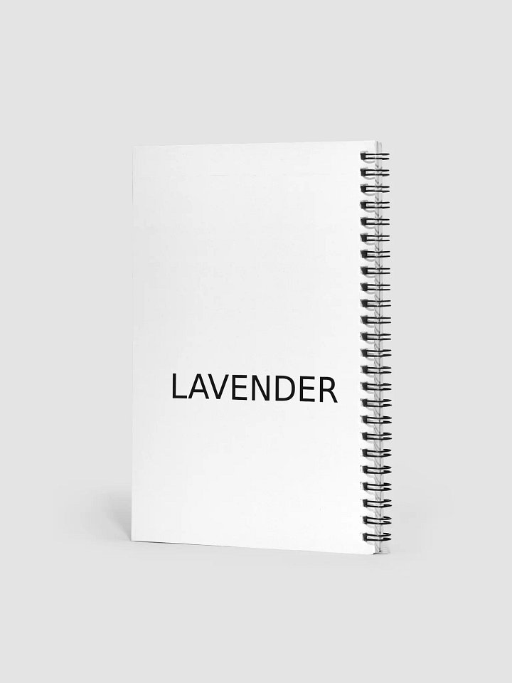 Serene Lavender Cat Spiral Notebook product image (2)