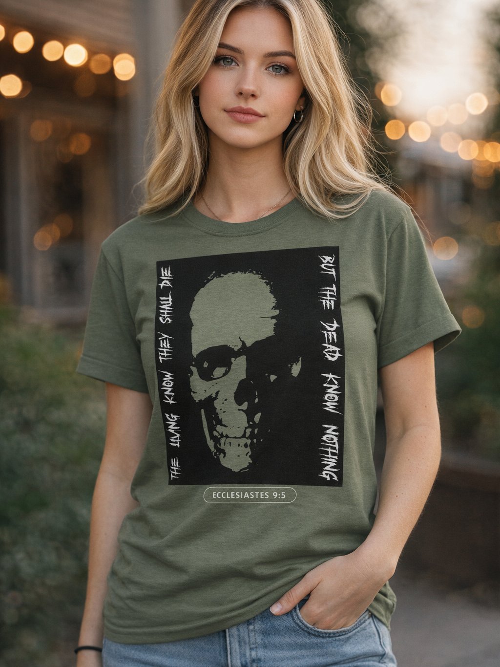The Dead Know Nothing Bible Verse T-Shirt – Ecclesiastes 9:5 Scripture Christian Faith Graphic Tee, Dark Gothic Apparel, Death & Eternal Truth Shirt product image (26)