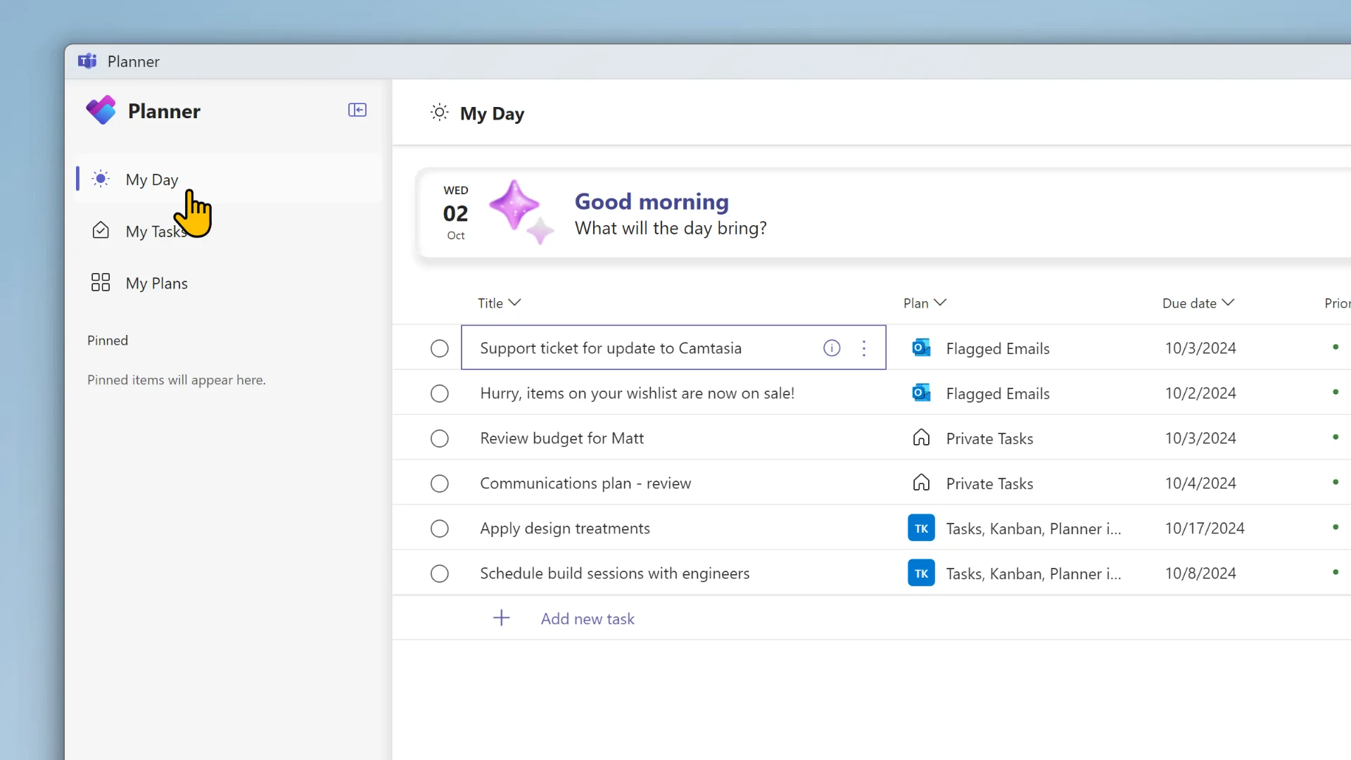 Organise your day with Planner and My Day - Workout video product image (3)