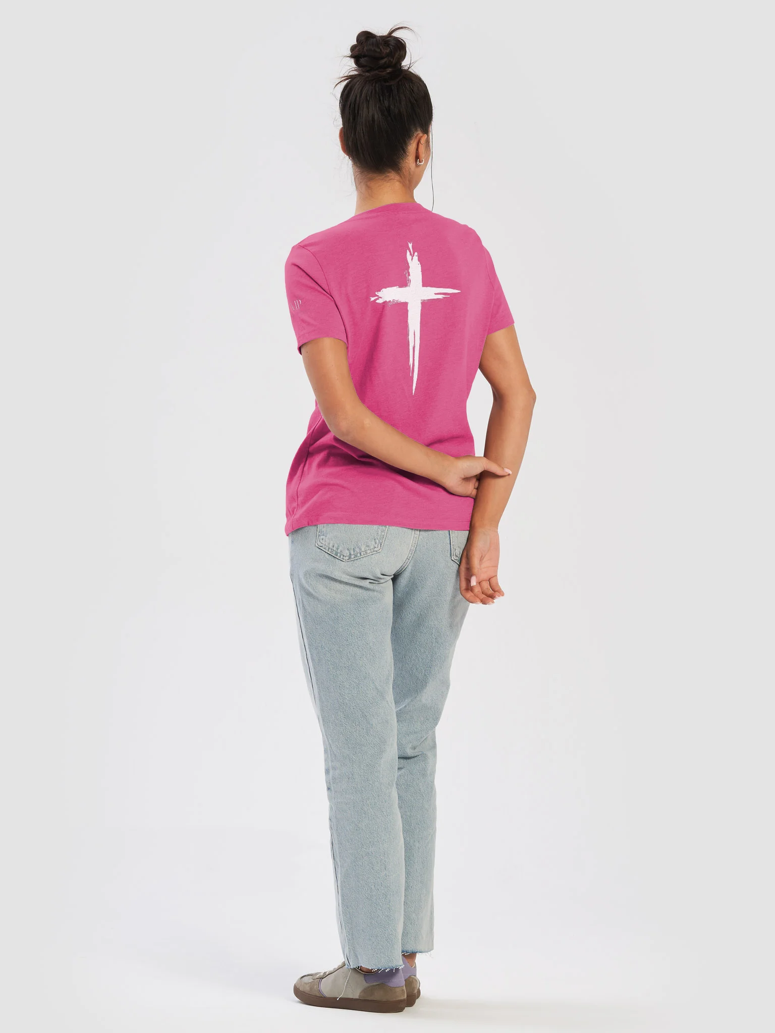 VIP Victory in Prayer Breast Cancer Awareness "Pray, Believe, Fight, Victory!" Womens V-Neck Tee product image (12)