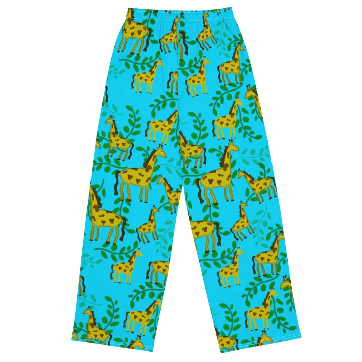 Giraffes Pattern Wideleg Pants product image (1)